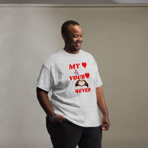 Unisex classic tee My Heart And Your Heart Together Forever - Image 28