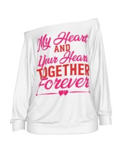 Oversized Women's Off-Shoulder Sweatshirt MHAYHTF in soft fabric with a relaxed fit. Perfect for stylish casual wear.