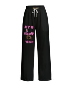 Men's Straight Pants in Pink MHAYHTF design, available at Regalviese.com.