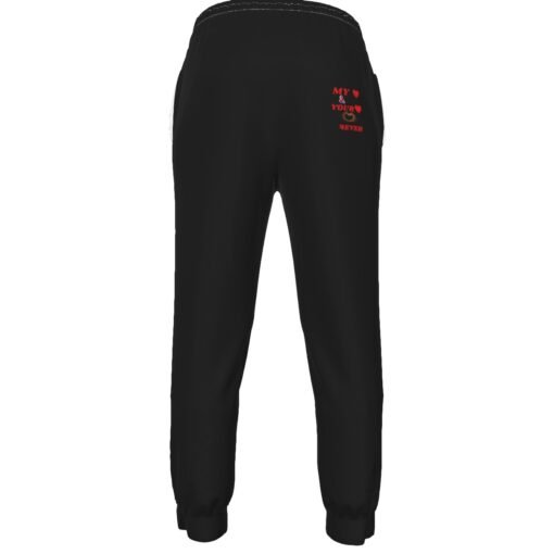 Kid's Casual Black Pants With Red Design - Image 2