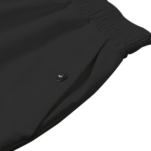 Women's Black Cargo Pants MHAYHTF Pink Design - Image 3
