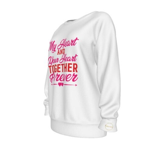 Women's Sleeve Sweatshirt White MHAYHTF - Image 4
