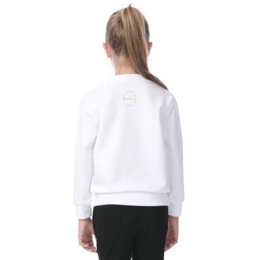 My Heart And Your Heart Kid's White Sweatshirt - Image 4