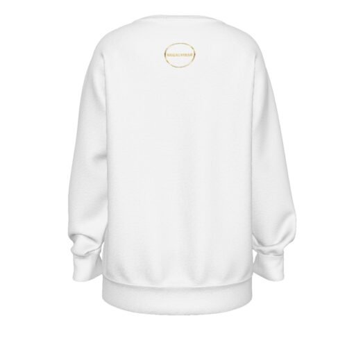 Women's Sleeve Sweatshirt White MHAYHTF - Image 2